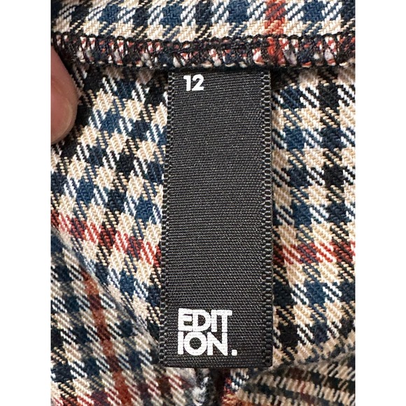 Edition black plaid skort skirt size 12 - Picture 4 of 11